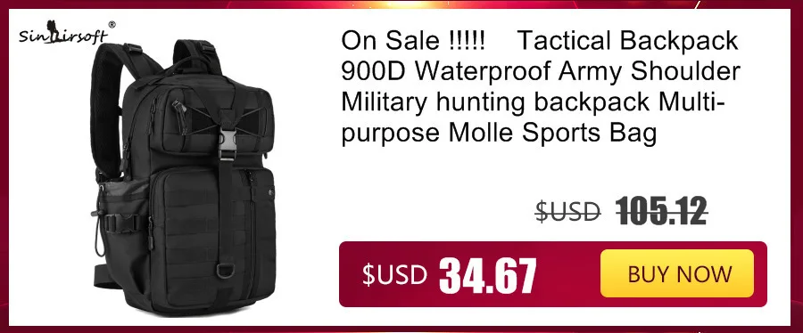 SINAIRSOFT Водонепроницаемый Нейлон Военная Тактика Рюкзак 40L Большой Емкости Мужчины 15 Дюймов Ноутбук Рюкзак Мешок Чайник Путешествия Поход S418