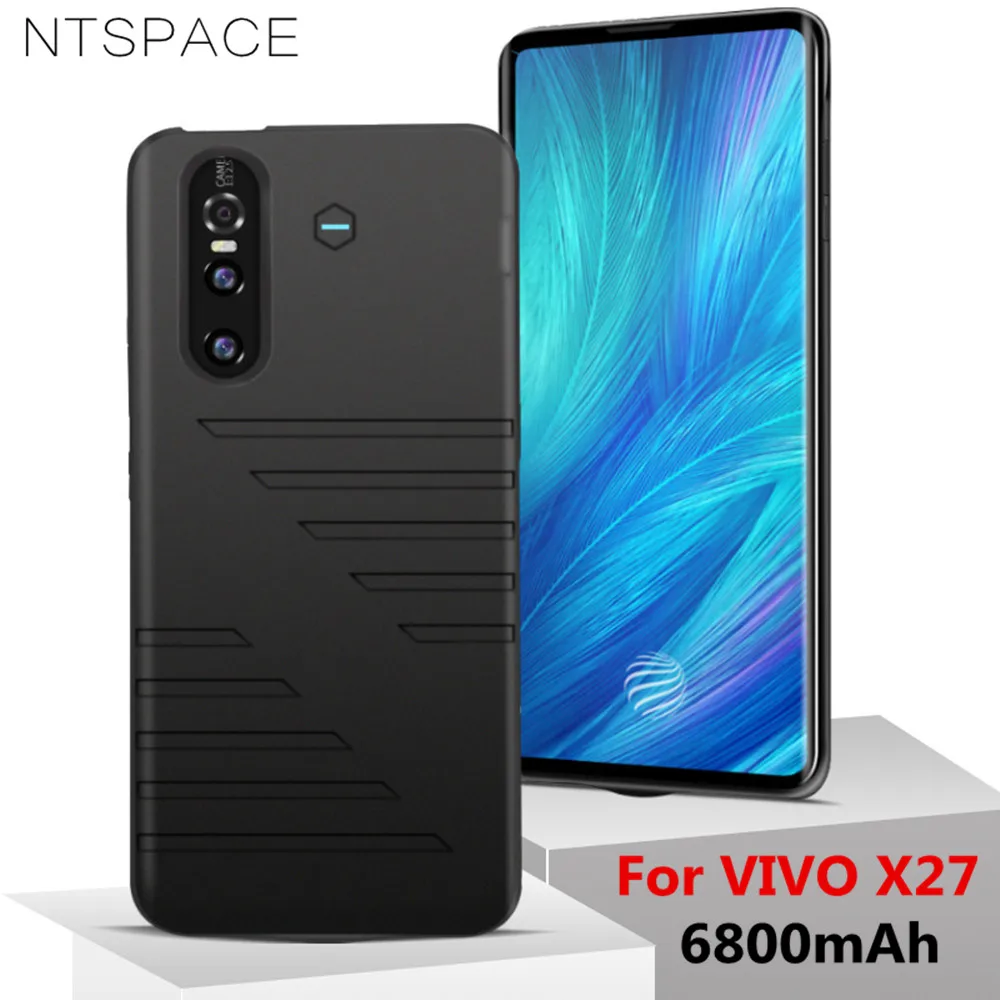 Тонкий чехол NTSPACE для зарядки аккумуляторов VIVO X27 внешнего аккумулятора 6800 мАч портативного