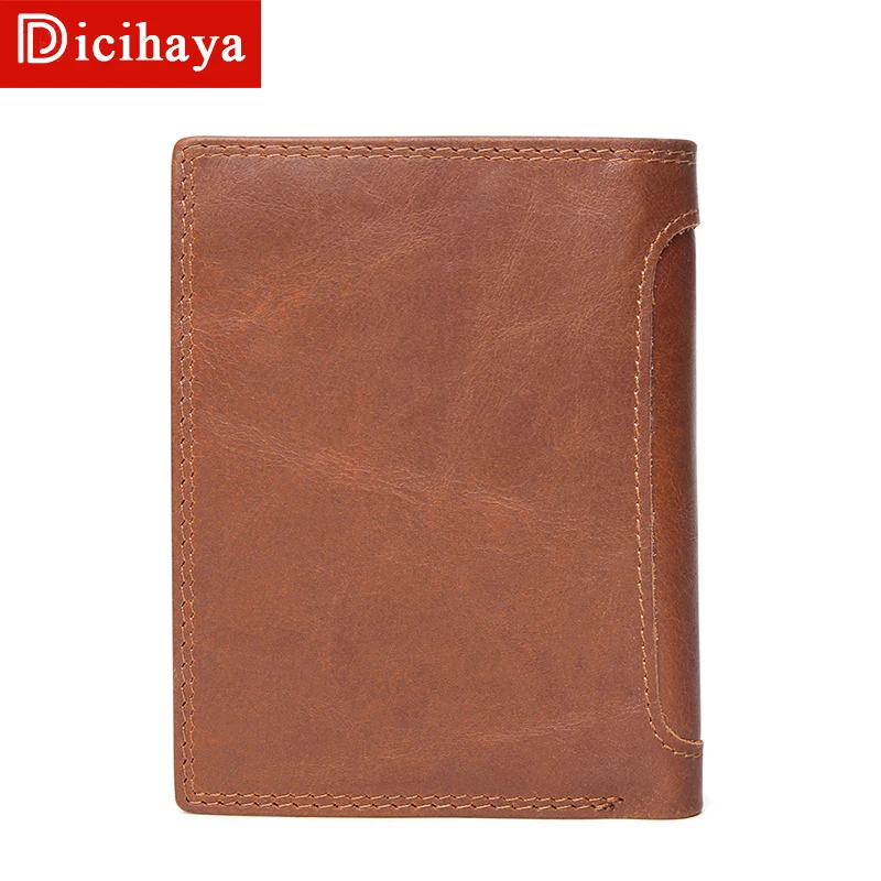 Кошельки Dicihaya из натуральной кожи винтажные бумажники желтого цвета держатель