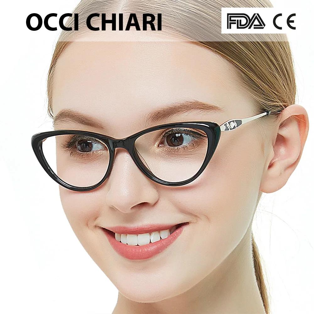 OCCI CHIARI, женские очки, оправа, очки, прозрачные оправы, ацетатные очки, очки для близорукости, Gafas, модные оправы для очков, W-COLORU