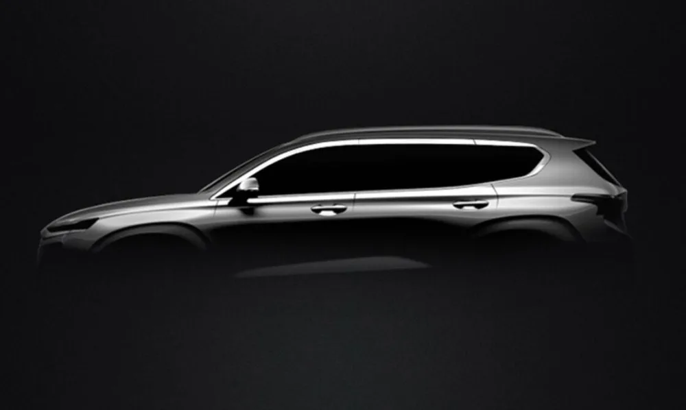 Козырёк на окно автомобильный из АБС пластика для Hyundai Santa Fe 2013 2015 2017