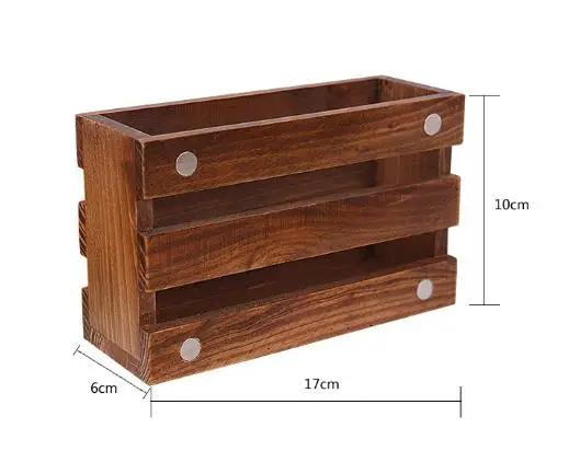 

Wooden Pen Box Solid Wood Case Holder Storage Organizer For Home