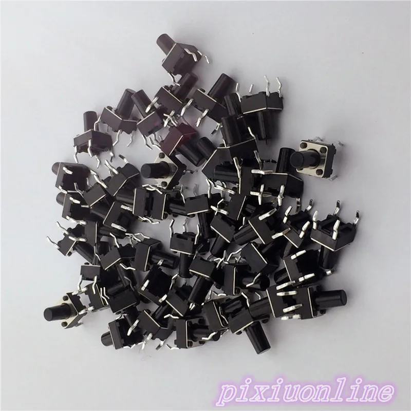 G94Y 50pcs 6x6x9MM 4PIN G94 Tactile Tact Push Button Micro Switch Direct Self-Reset DIP Top Copper The Cheapest High Quality |