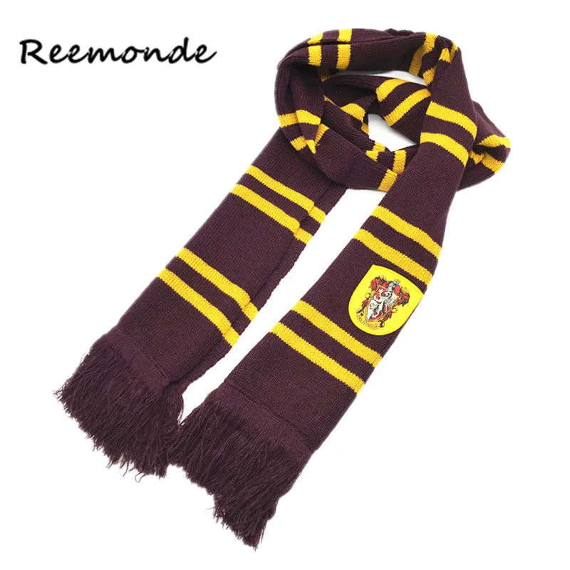 REEMONDE Гермиона шарф Гриффиндор Слизерин Hufflepuff Ravenclaw шарфы костюмы Шейный Платок для мужчин и женщин зимний хлопковый шарф