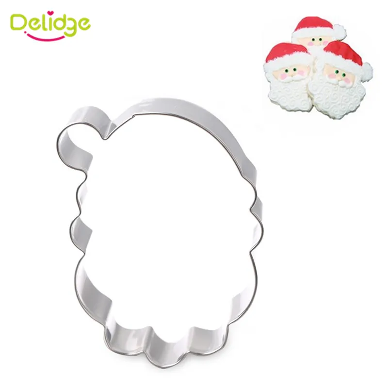 1 шт. резак для печенья из нержавеющей стали свадьбы в виде Санты Клауса 3d шапки