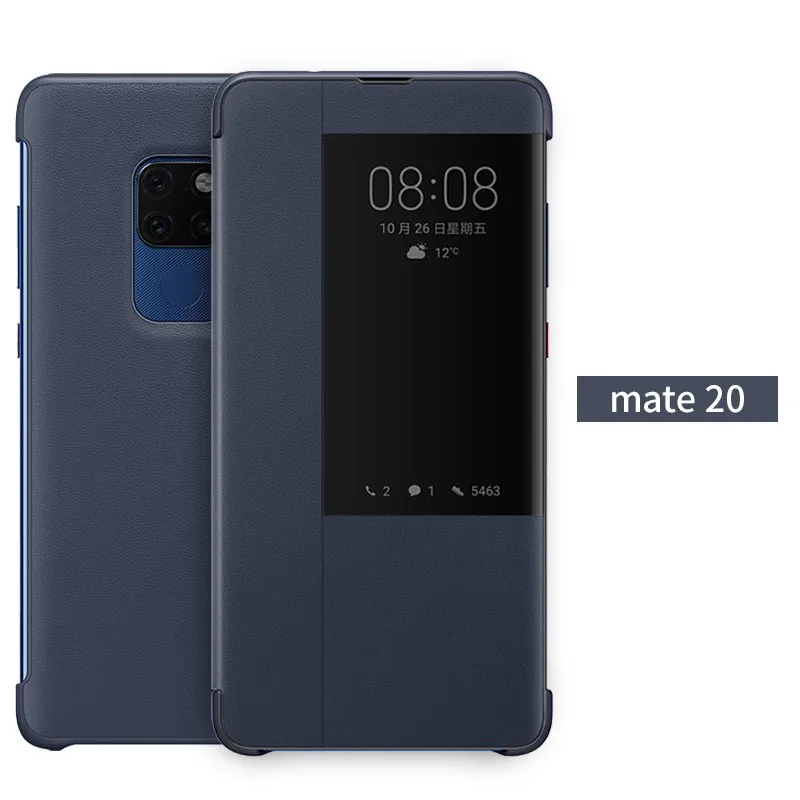 Чехол с окошком для huawei mate 20 Pro mate 20 X 20X 20pro, чехол, кожаный смарт-чехол s, мобильные аксессуары для телефона чехол Etui