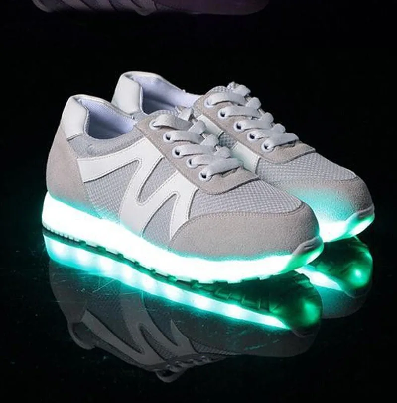 Обувь со светодиодной подсветкой Для мужчин красивые модные повседневные