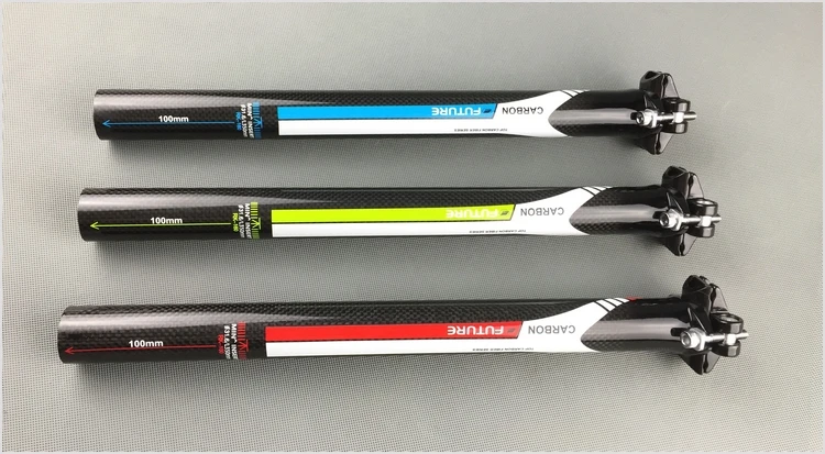 Подседельный штырь из карбонового волокна FUTURE для велосипеда фотосессия 350 мм/400