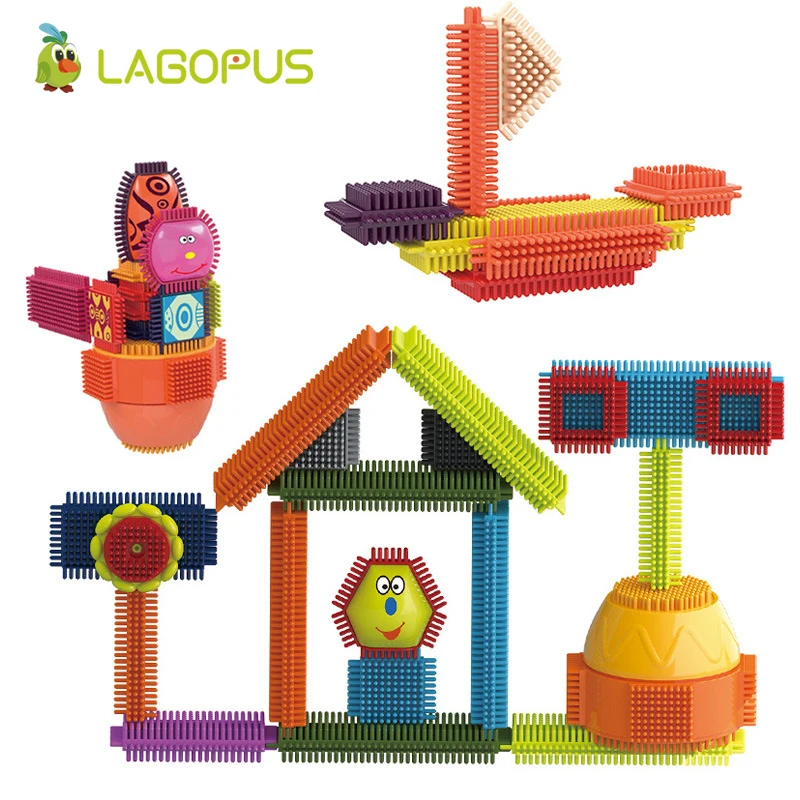 Lagopus строительные блоки грива Мягкие игрушки для детей детские игрушечные Блоки