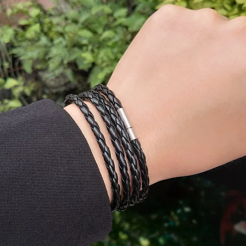 2019 Горячий взрыв! Многослойный браслет из натуральной кожи для мужчин и женщин