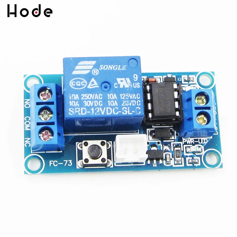 12V 1-канальный модуль реле с блокировкой сенсорным экраном бистабильный
