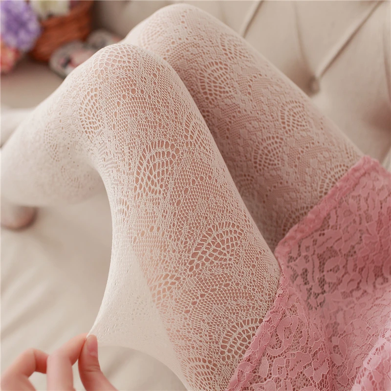 

Fashion Women's Tights Beauty Skinny Bas Sexy Stocking Velvet Cute Women's Knee High Fishnet Lace Pantyhose Girl Stockings