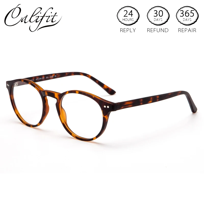 Женские оптические очки CALIFIT многоцветные с круглой оправой прогрессивные по
