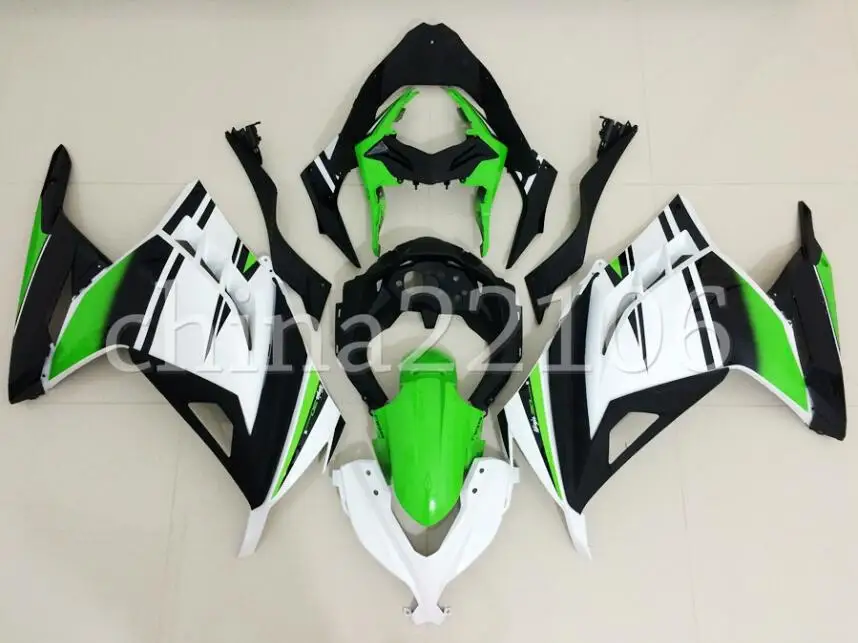 green black 4 подарки ABS Обтекатели для кузова Комплект для Kawasaki Ninja 300 EX300 Ninja300 2013-, 13, 14, 15, 16, 17, прессформа впрыски комплект цвета: зеленый, черный - Цвет: green black
