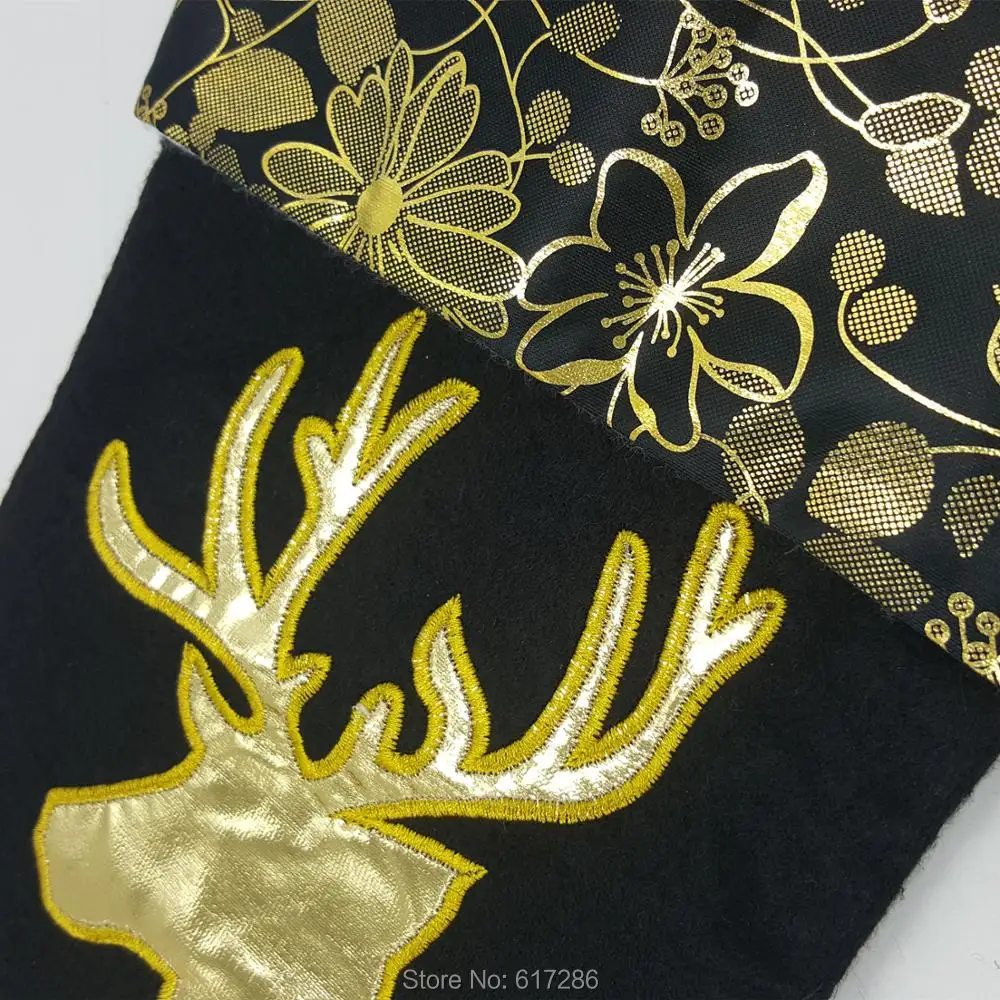 

18" Sparkling Christmas Stocking with Shimmering Fish Scales Pattern pack of 3pcs Silver and Gold Color