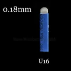 Ламинат U 16-образной формы 0,18 мм микроблейдинг Tebori круглая 15 контактов лайнер лезвия, иглы для татуажа для перманентного макияжа бровей туманная ручка
