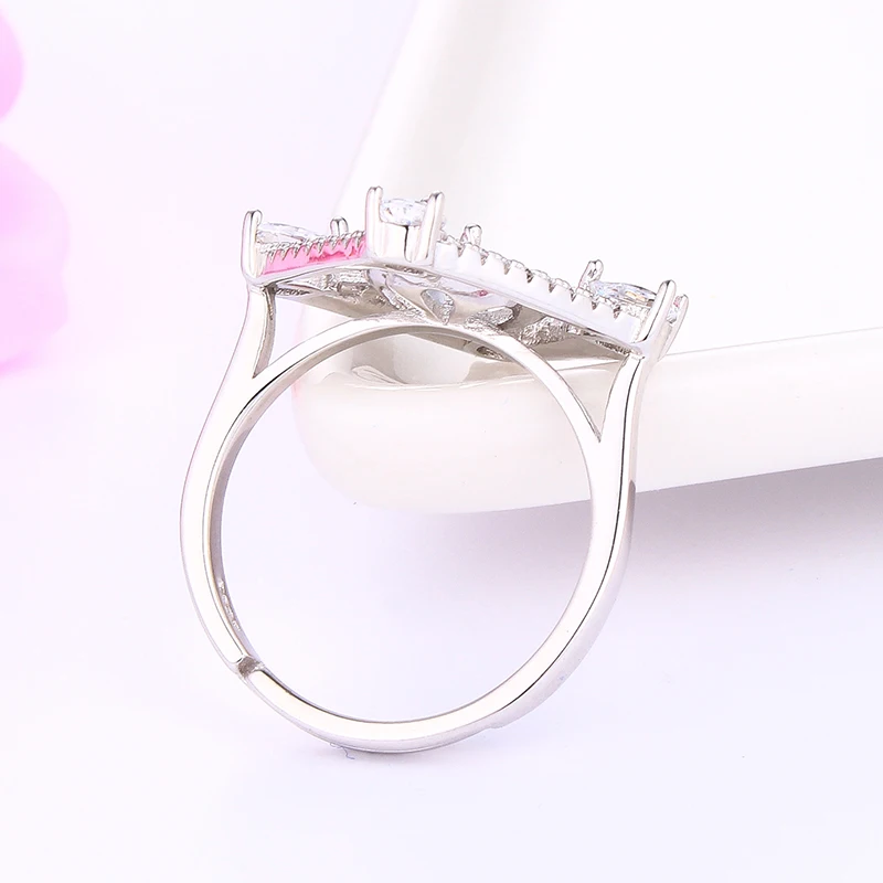 Dainashi 5 шт./лот квадратное кольцо с серебряным покрытием AAA циркон аксессуары