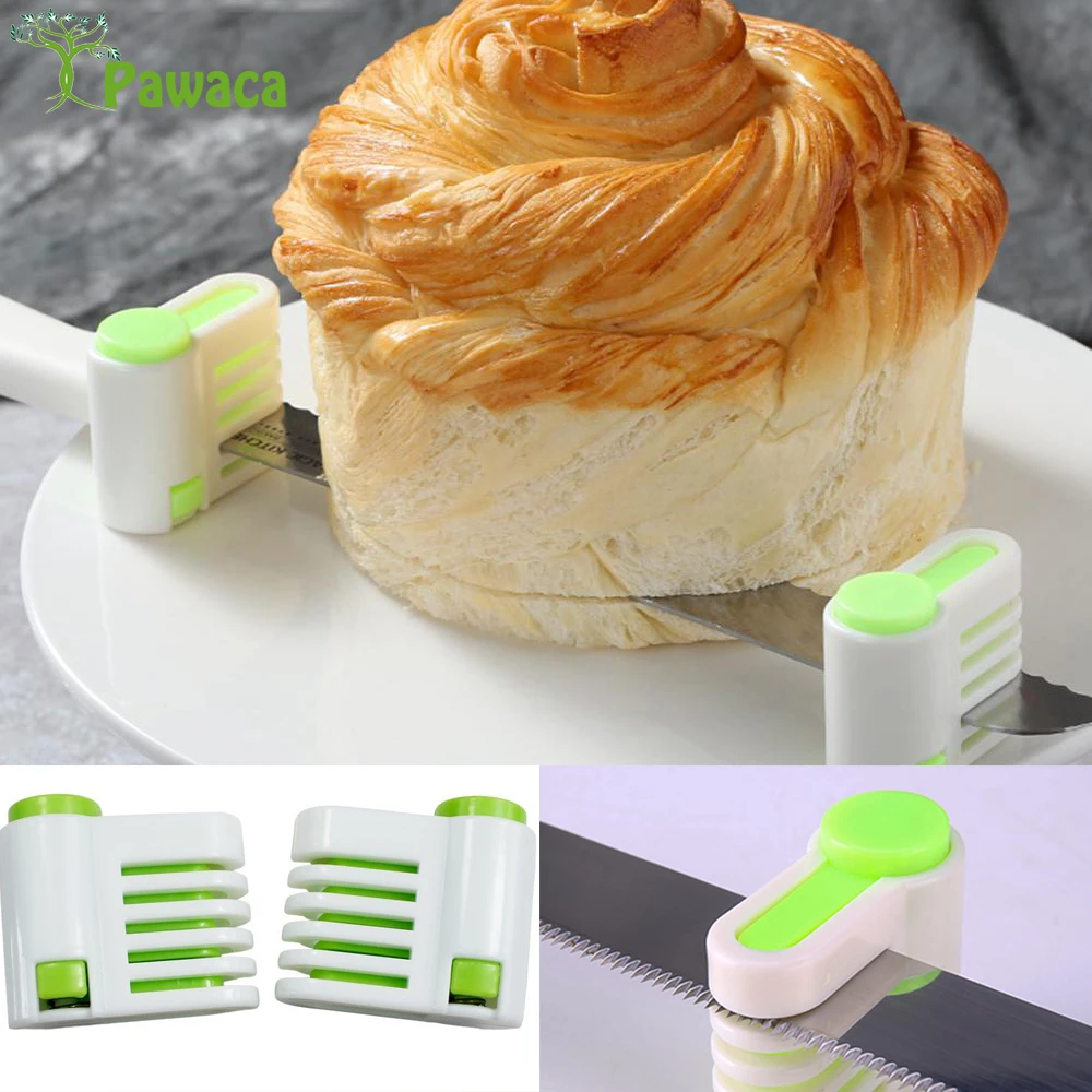 2 предмета Горячее предложение даже торт нарезки Leveler Хлеборезка для тостов