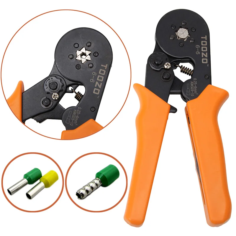 

Terminal Crimping Tool Bootlace Ferrule Crimper Wire End Cord Pliers 0.25-6 mm2