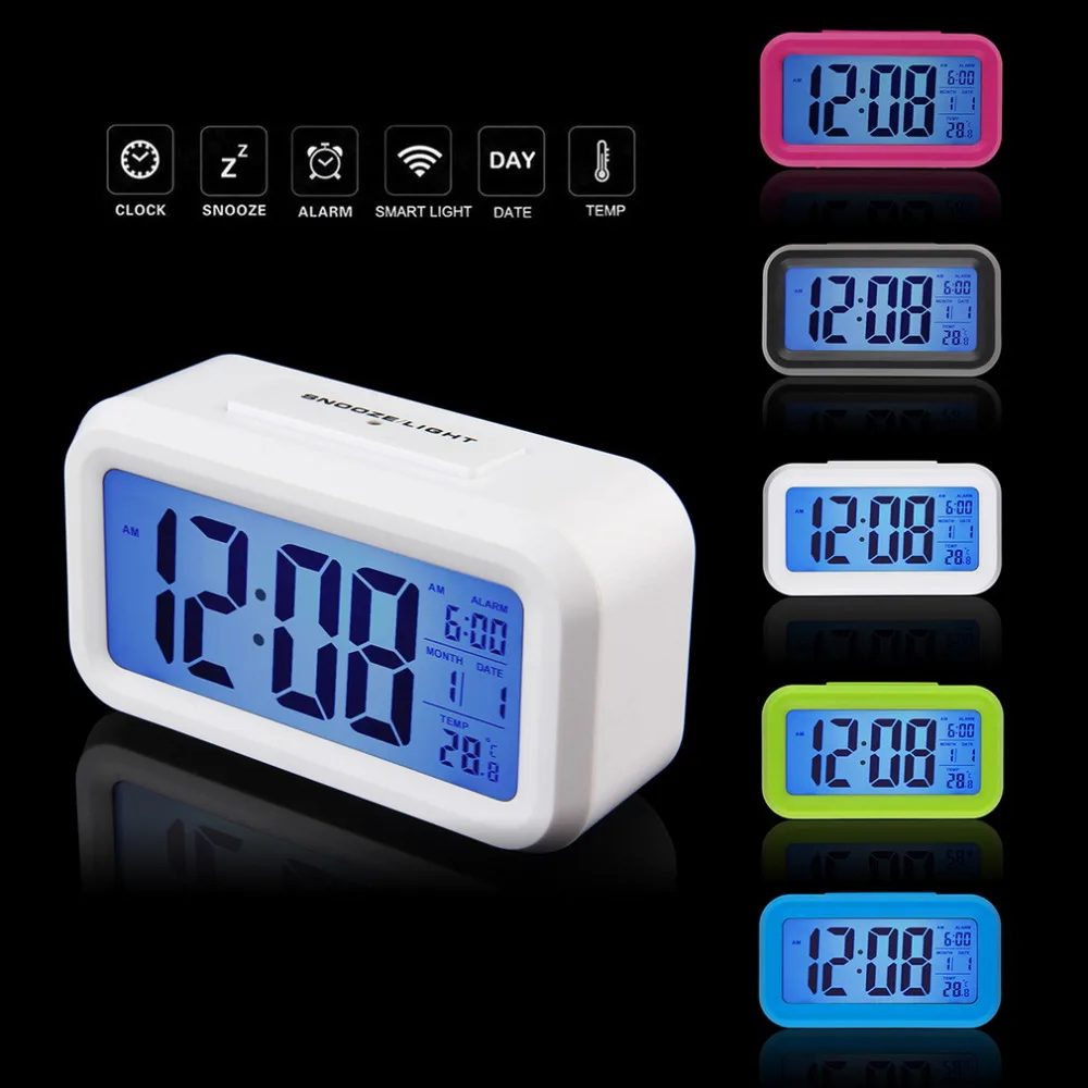 2016 LED watch,despertador Temperature Sounds Control LED display,electronic desktop Digital watch