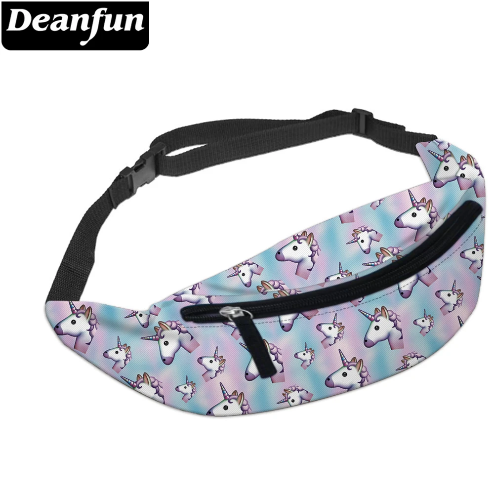 Deanfun поясная сумка унисекс 3D печатных Единорог регулируемый ремень для