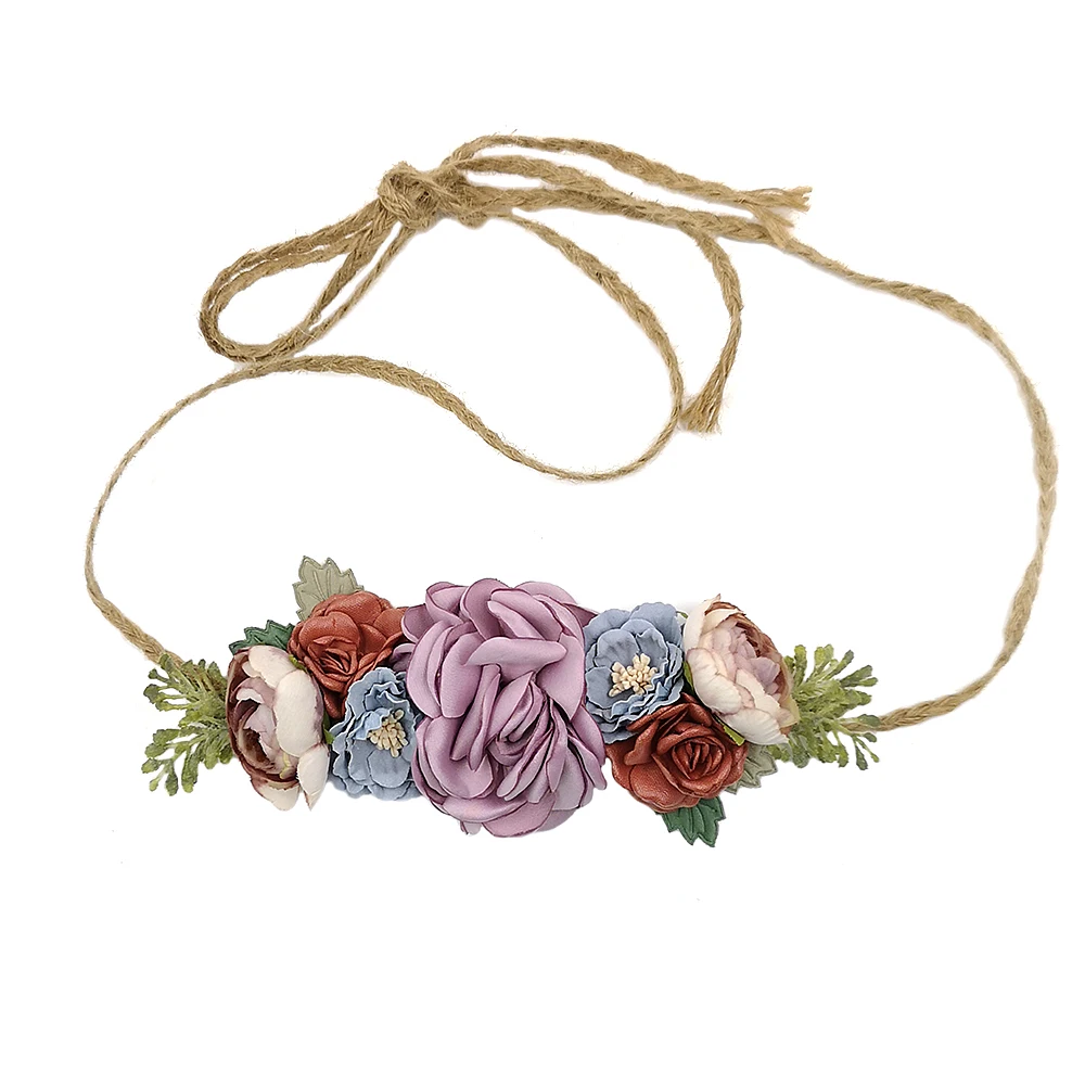 5 шт./лот ремень с цветами и листьями женский цветок Роза свадебный пояс поясом