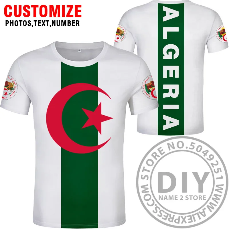 Style 2 Футболка с надписью «algerie»,, футболка с номером dza, ислам, сделай сам, арабский элджери, арабский принт, надпись, черный флаг, фото, одежда - Цвет: Style 2