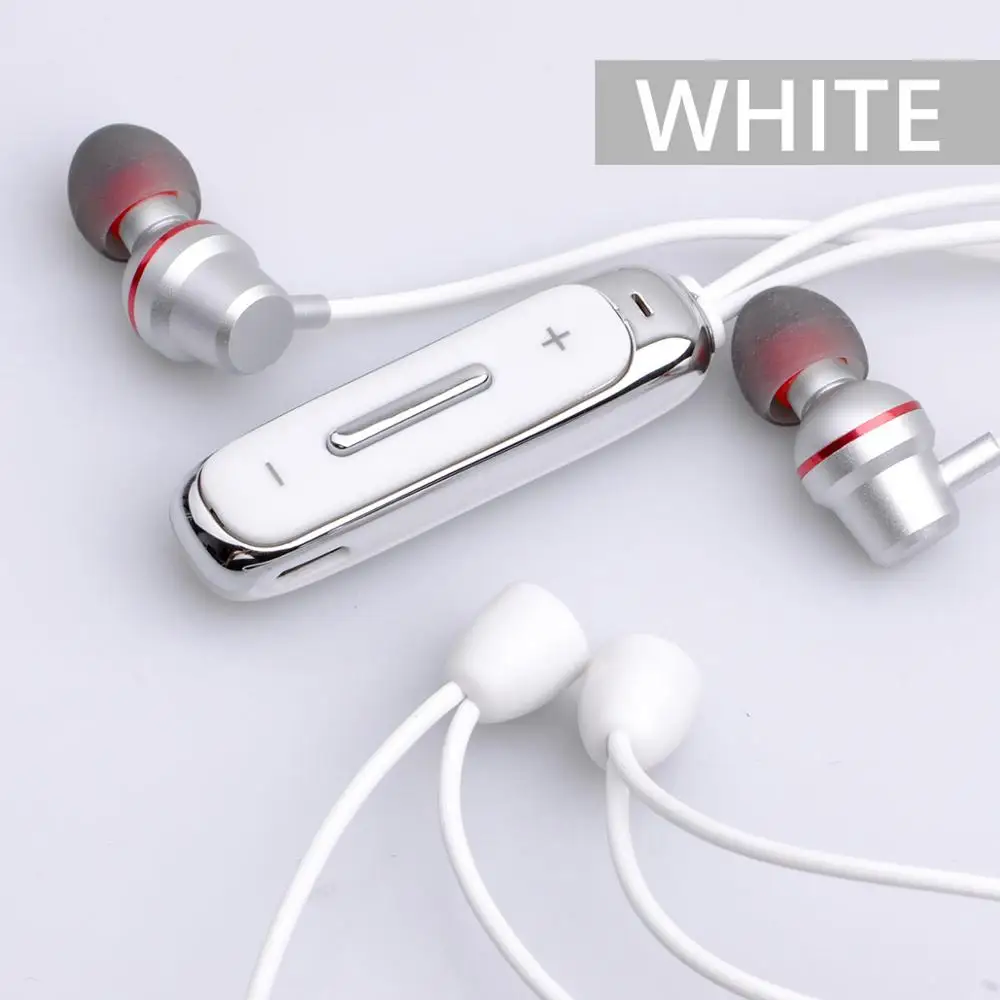 FONKEN TWS беспроводные Bluetooth наушники-вкладыши магнитные наушники с микрофоном спортивные ожерелья наушники в ухо наушники для мобильного телефона - Цвет: Earphone White