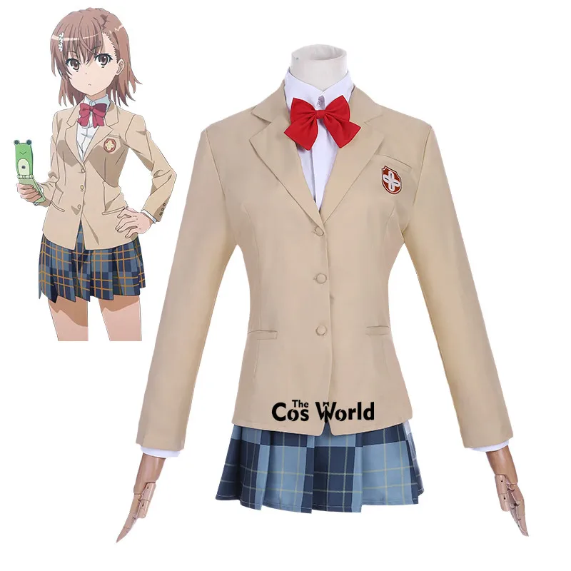 Школьная форма Mikoto Misaka пальто рубашка платье костюм аниме костюмы для косплея| |