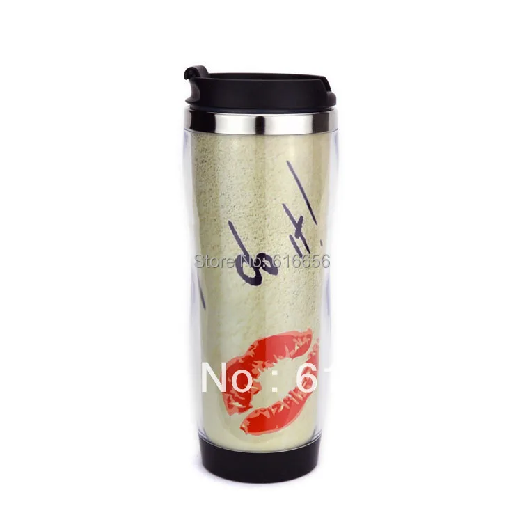 Бесплатная доставка кружка для путешествий 420 мл/14 унций рекламы дизайнерская