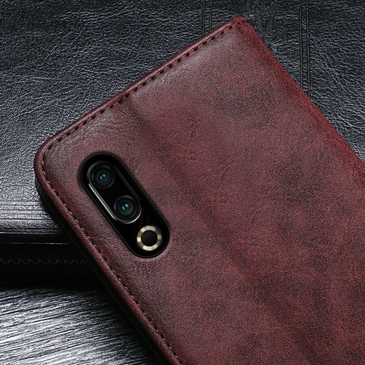 Для Meizu 16 s/Note 9 PU ретро Чехол-Обложка из искусственной кожи чехол-кошелек с магнитной пряжкой флип-чехол с держателем для Meizu 16 s/Note9