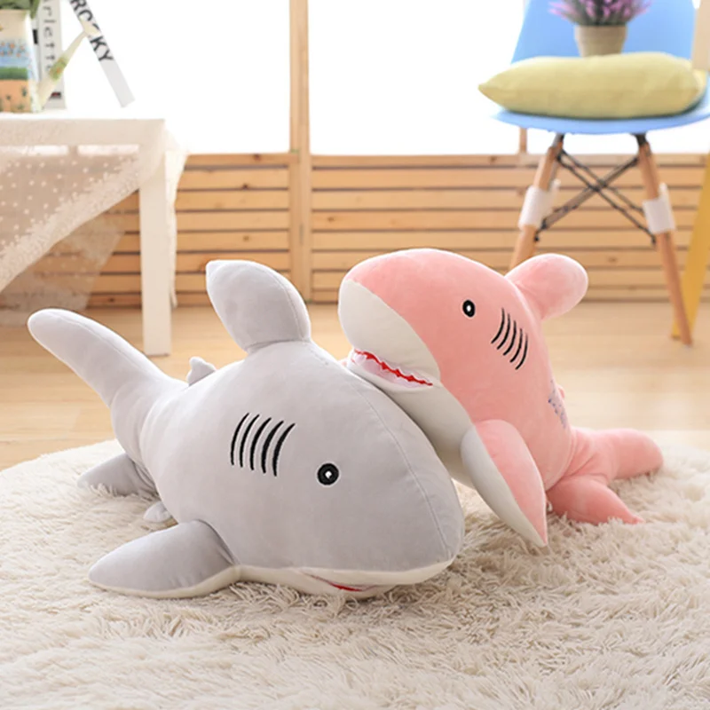 1 PC/55/70 85 см креативные милые мягкие плюшевые детская игрушка игрушки морских животных 3 цвета куклы-акулы подушка, подарок на день рождения, детские игрушки