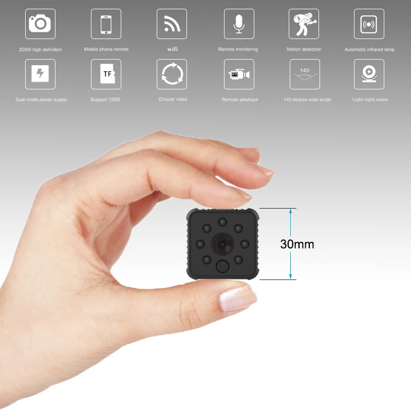 Мини-камера wifi hd 1080P беспроводной видеорегистратор маленькая микро камера