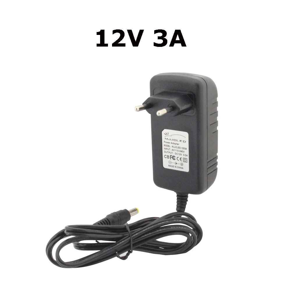 Источник питания 12 В 2A 3A 1A трансформатор 220 в 12 В AC DC светодиодный 12 вольт адаптер 5A 4A Светодиодный драйвер 110 в 230 В 240 В для светодиодной ленты - Цвет: 12V 3A