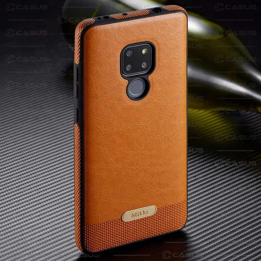Тонкий роскошный чехол из искусственной кожи для Huawei Mate 20 с мягкой силиконовой
