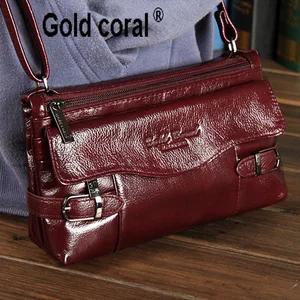 Женская сумка через плечо, из натуральной воловьей кожи