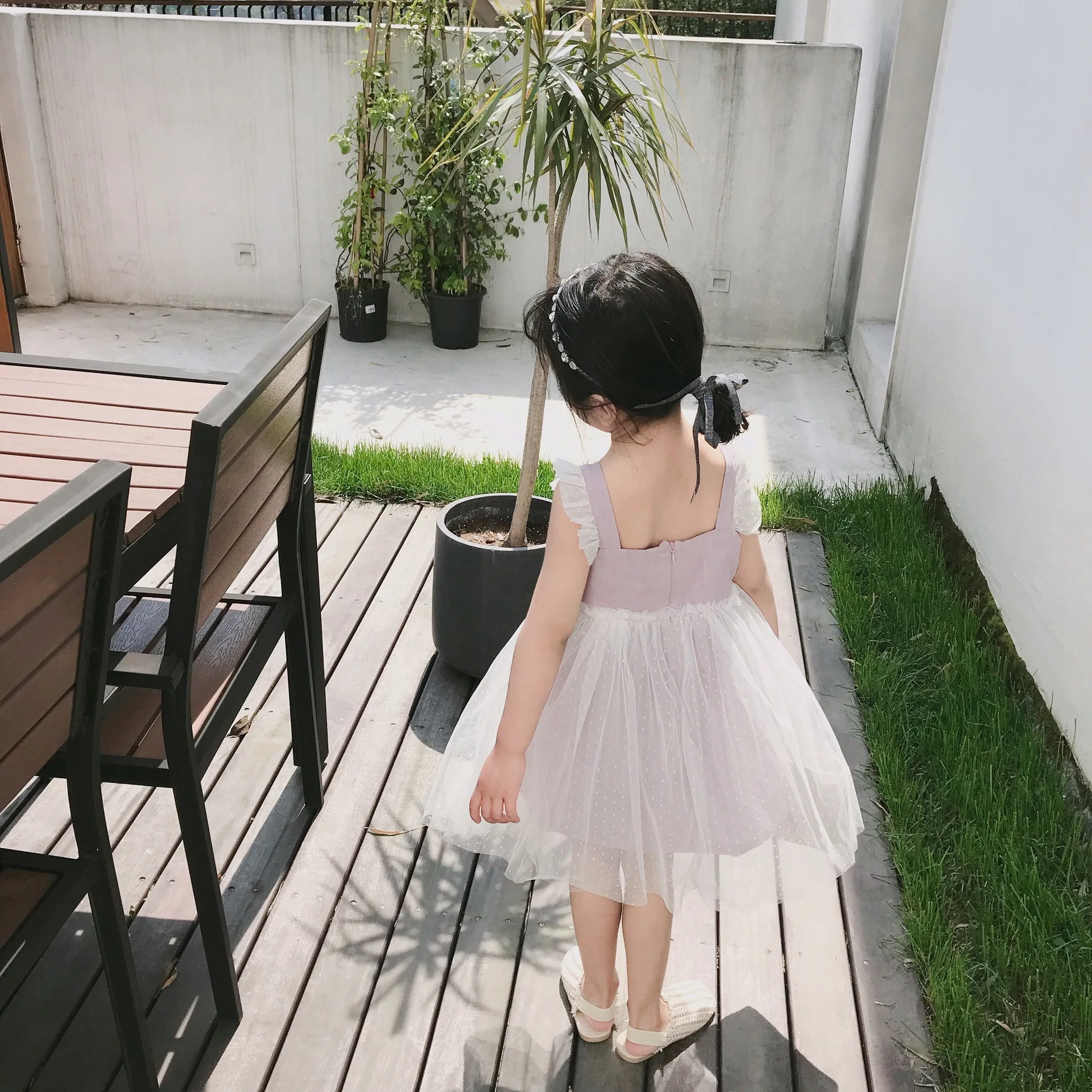 Summer fashion baby girls mesh princess dress 1-6 years cute all-match Dance dresses | Детская одежда и обувь