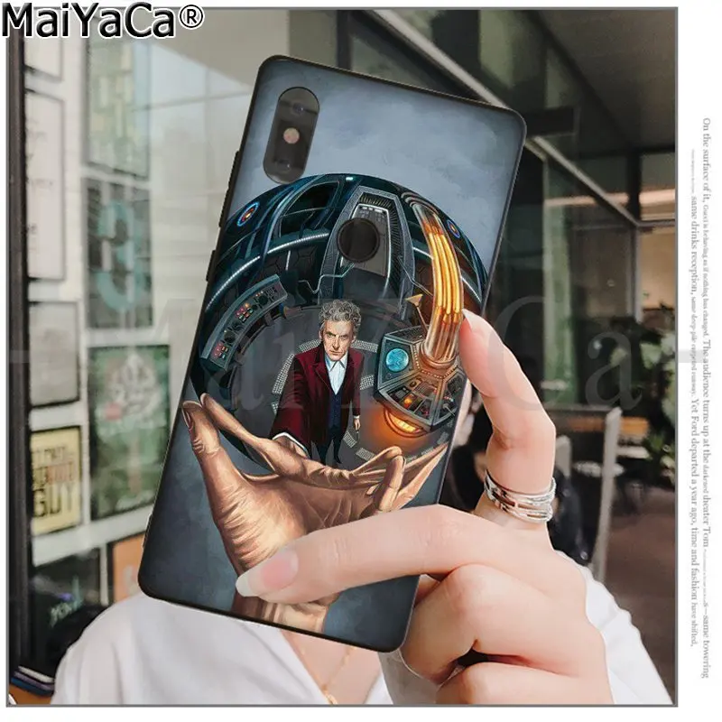 MaiYaCa Tardis Box Doctor Who черный мягкий чехол для телефона Xiaomi Redmi 5 5Plus Note4 4X Note5 6A Mi 6 Mix2