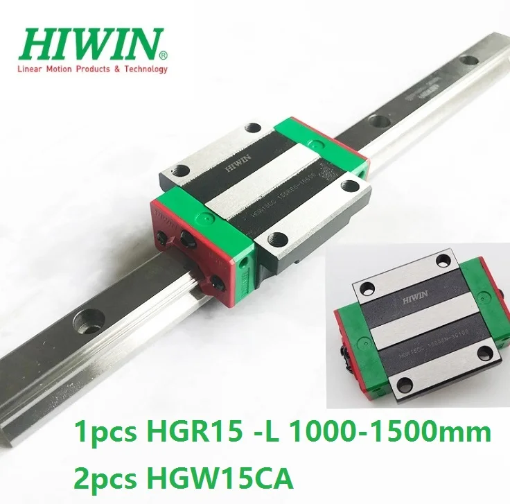 1 шт. оригинальные Hiwin линейные направляющие HGR15 1000 мм 1100 1200 1300 1400 1500 + 2 HGH15CA или HGW15CA