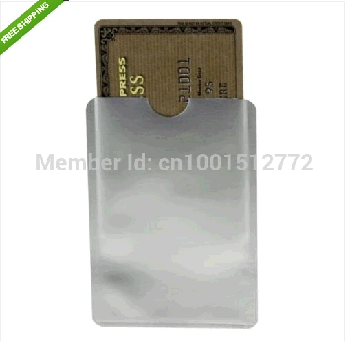 

100pcs Anti Scan RFID Blocking Sleeve for Credit Card to Secure your Identity ATM Debit Contactless ID Protector blocker