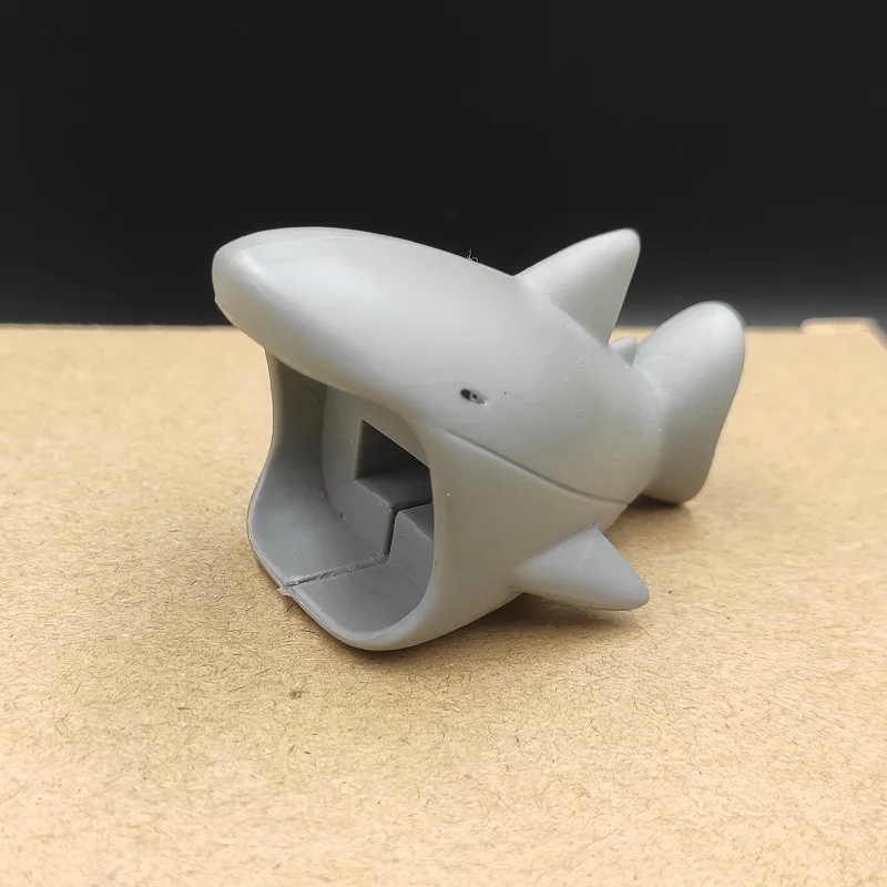 Дропшиппинг большой кабель Chompers 1 шт. телефон укус аксессуар животное кабель протектор для Iphone кабель собака укус Тигр Панда акула - Цвет: Оранжевый