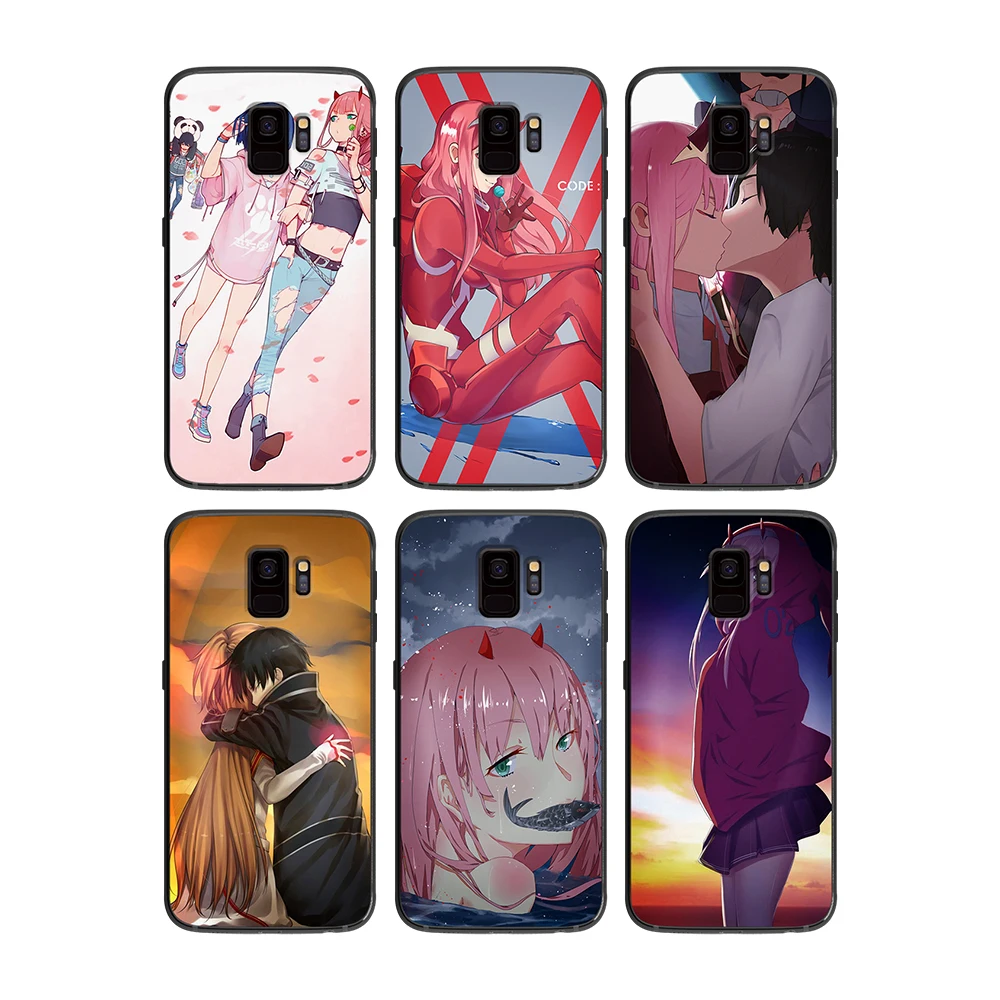 Franxx аниме индивидуальность для samsung Galaxy A5 A6 A7 A8 A9 2018 2019 плюс M10 M20 M30 мягкий чехол