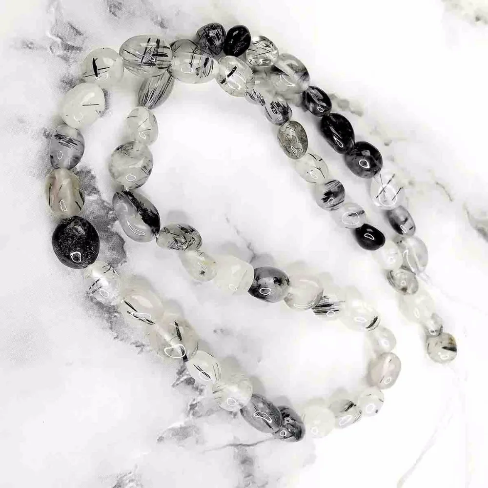 CKKU Jewelry 2019 овальный черный рутиловый кварц бусины для самостоятельного