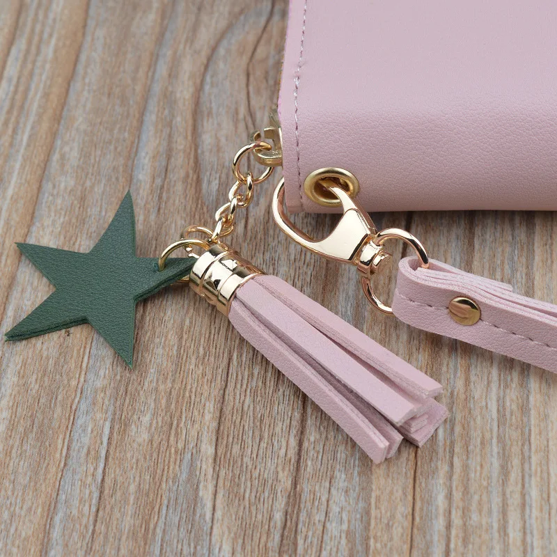 Ms. Han edition hand purse the new 2019 female students tassel zipper multifunctional long large wallet bag | Багаж и сумки