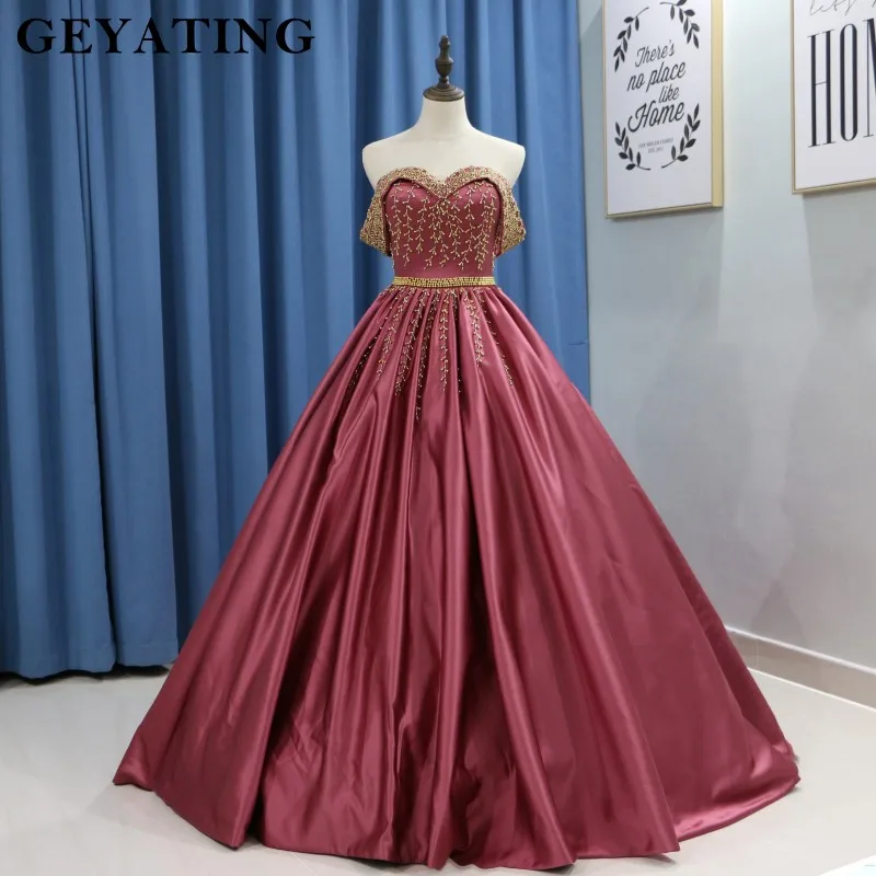 Элегантное красное бальное платье с открытыми плечами свадебное 2020 готическое