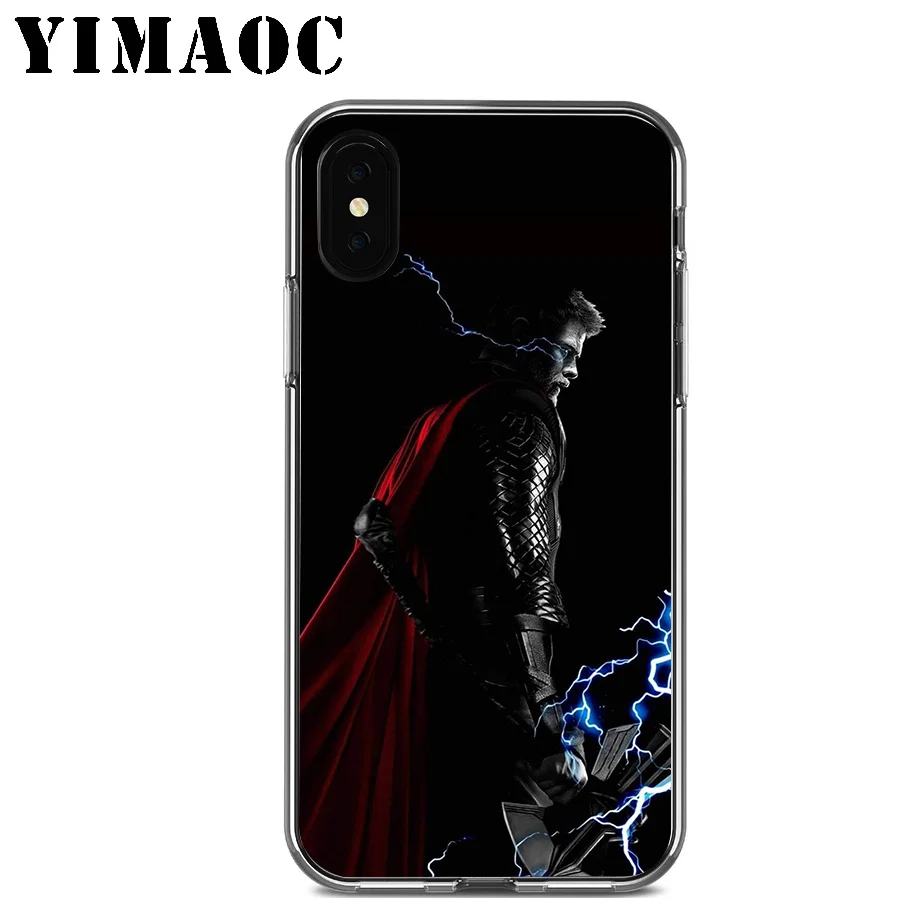 YIMAOC Mavel Thanos Thor Мягкий силиконовый чехол из ТПУ для Apple Iphone Xr Xs Max X 10 8 Plus 7 6 S SE 5s 5 |