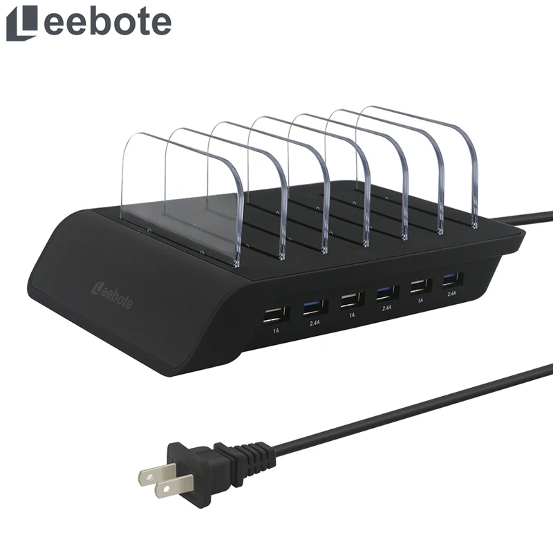 Leebote универсальное USB зарядное устройство 6 портов usb зарядная станция подставка