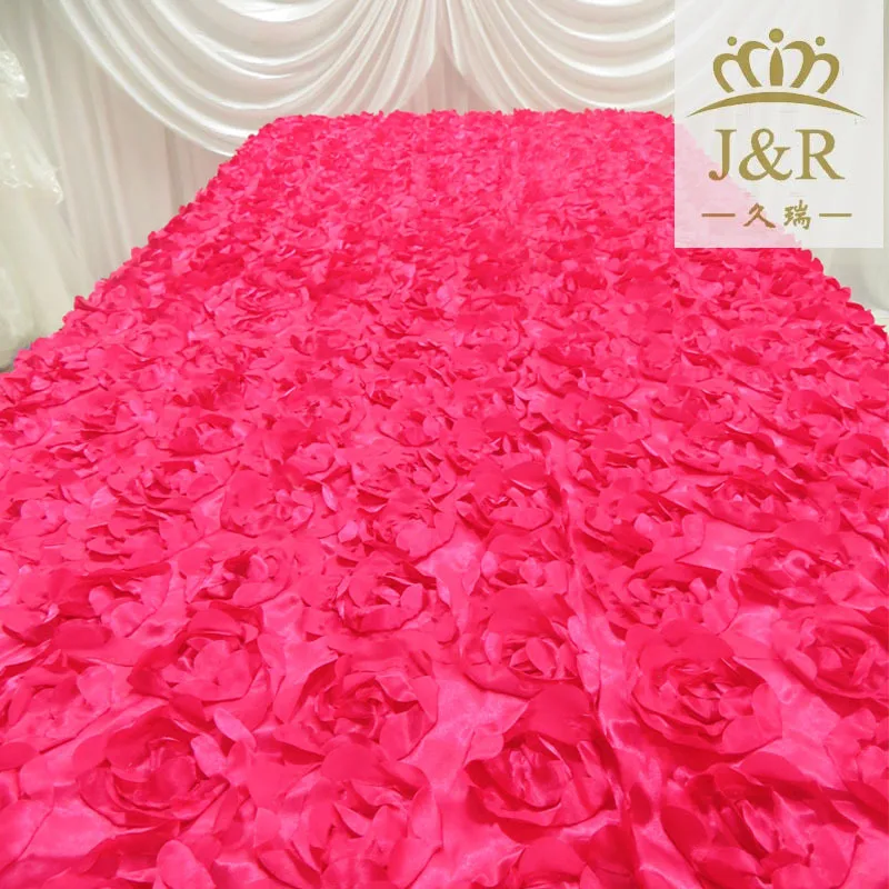 Атласная трехмерная розетка для сцены украшение дорожной дорожки свадебной