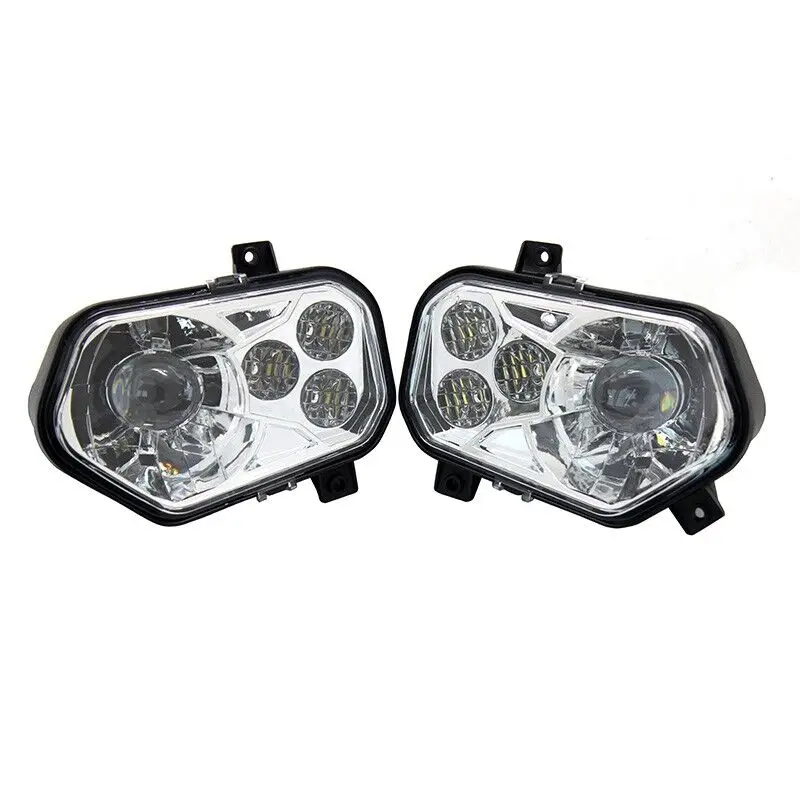 ATV Accessories Led Lights Atv Headlights Polaris RZR XP 900 New LED headlights Polaris RZR 800 LED Black projector headlights