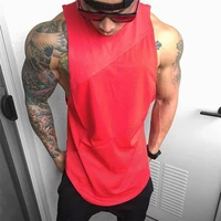 muscleguys 2020 summer fashion gyms brand bodybuilding tank top cotton patchwork mesh muscle shirt fitness mens sleeveless vest